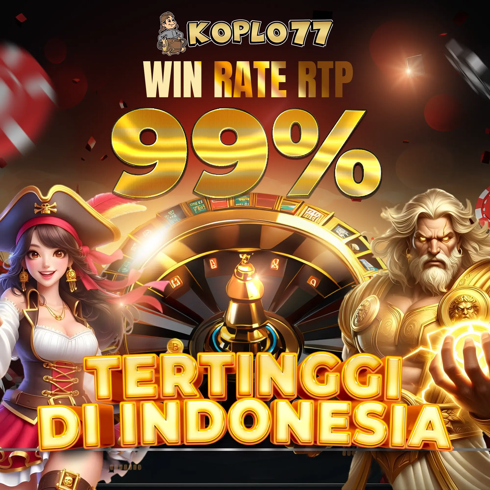 Tampilan visual permainan mobile PLAYKING88