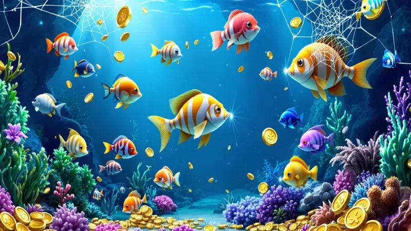 Ilustrasi permainan tembak ikan di lobi PLAYKING88
