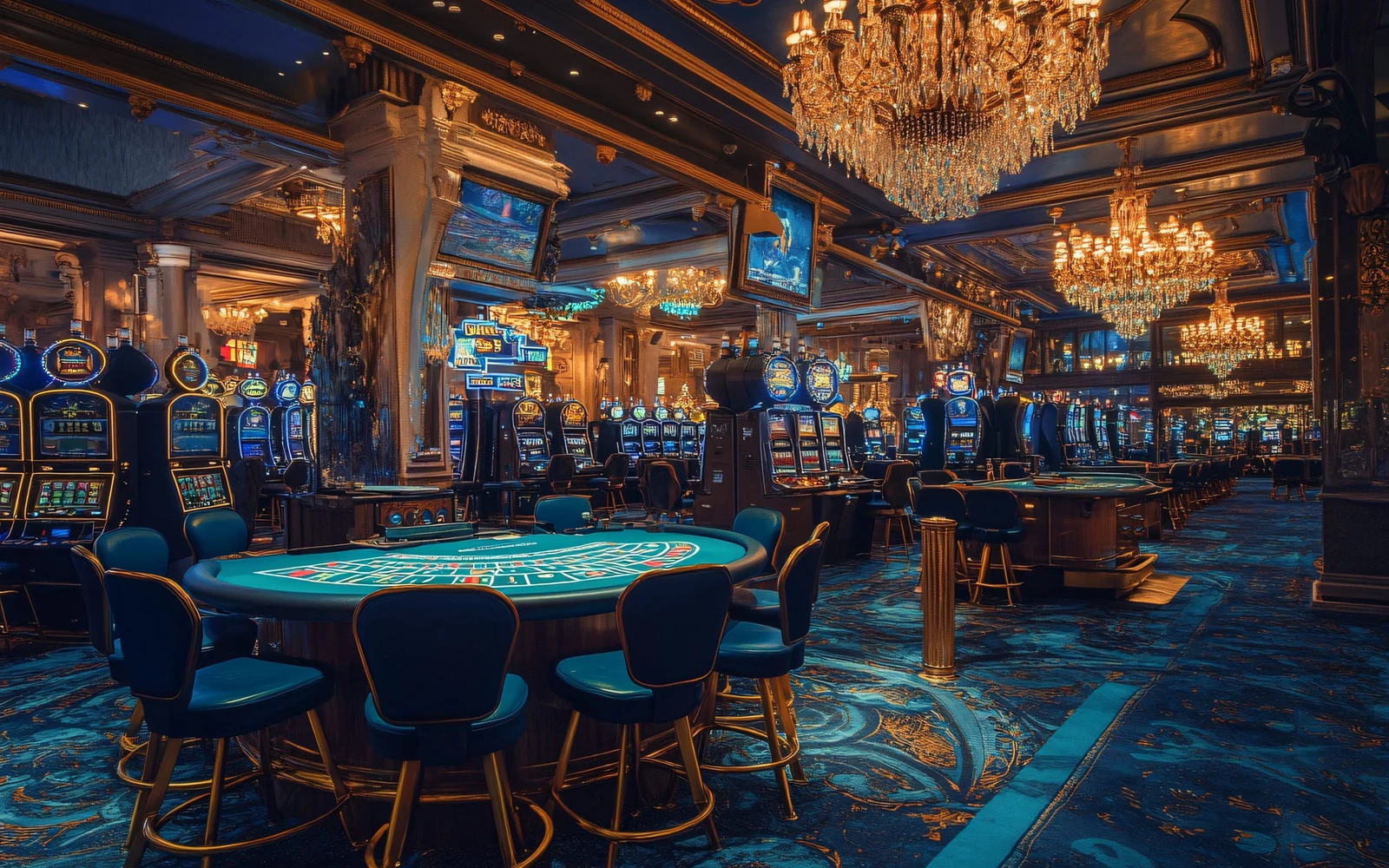 Meja kasino modern untuk pilihan permainan PLAYKING88